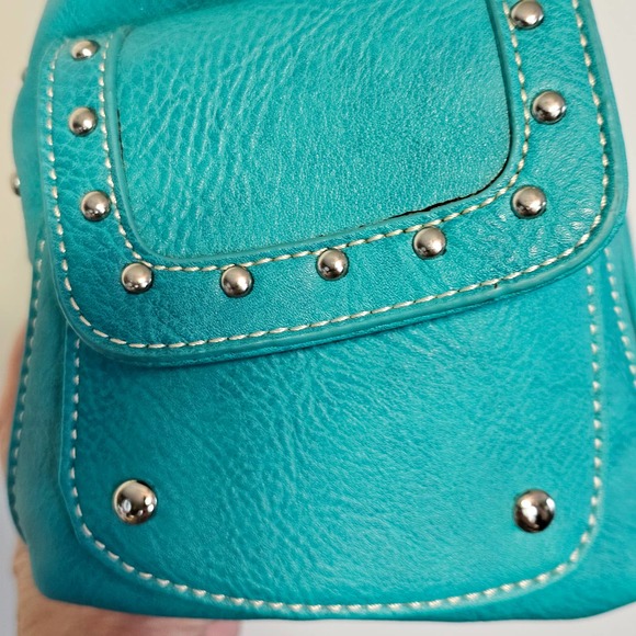 P & G Collection Western Leather Concealed Embroidered Steere Head Purse Handbag - Picture 5 of 9